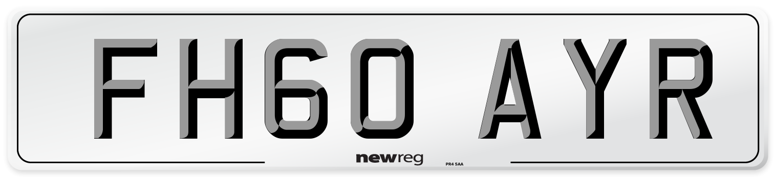 FH60 AYR Number Plate from New Reg